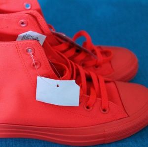 NET Crimson Converse Hightops